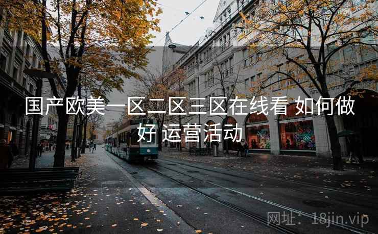 国产欧美一区二区三区在线看 如何做好 运营活动